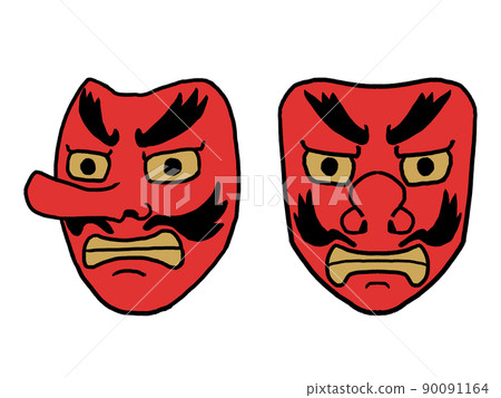 天狗面具的插圖 天狗面具的插圖 90091164