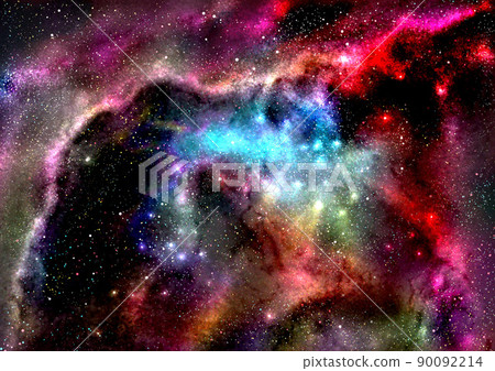 Nebula that collides and spreads Nebula that collides and spreads 90092214