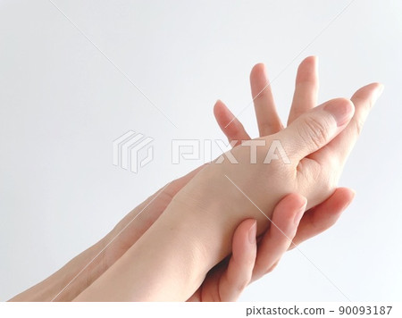 女性手姿勢 90093187