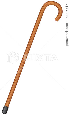 Wooden walking stick cane 90093517