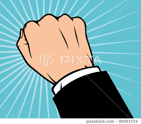 Hand knocking at the door 90093559