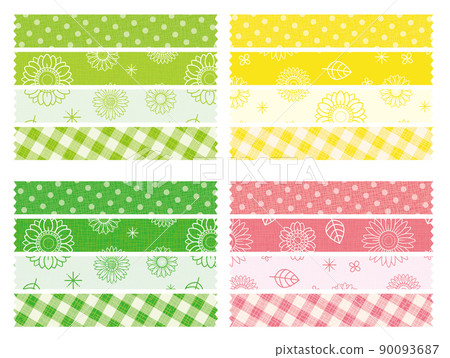 Sunflower flower pattern tape set 90093687
