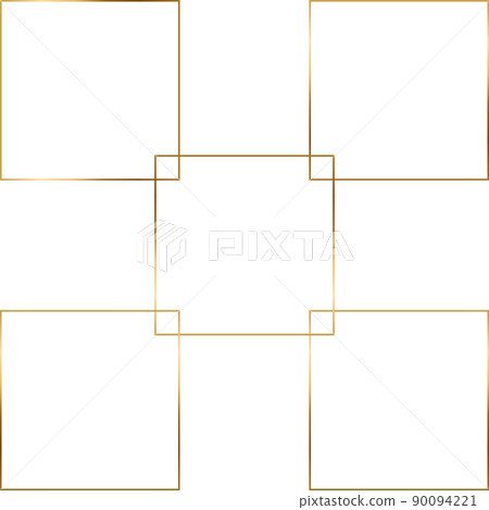 Square Golden Frame cut out Square Golden Frame cut out 90094221
