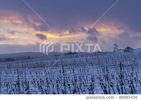 Calvary near Hnanice, Znojmo region, Southern Moravia, Czech Republic 90095456