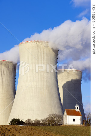 Nuclear power station Dukovany, Vysocina region, Czech republic 90095458