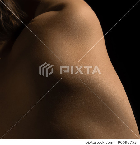 Female body texture. Closeup part of woman's body. Skincare, healthcare, hygiene and medicine concept. Macro photography. Art, natural beauty concept Female body texture. Closeup part of woman's body. Skincare, healthcare, hygiene and medicine concept. Macro photography. Art, natural beauty concept 90096752
