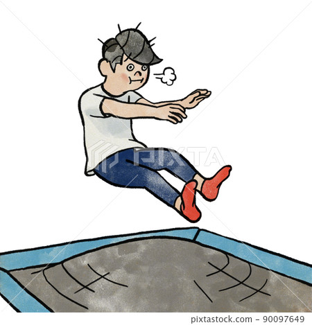 挑戰蹦床的男人 挑戰蹦床的男人 90097649