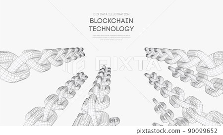 Blockchain digital technology. Big data vector background. Cryptocurrency technology vector background. Blockchain digital technology. Big data vector background. Cryptocurrency technology vector background. 90099652