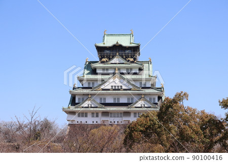 在大阪城堡的城堡塔 90100416