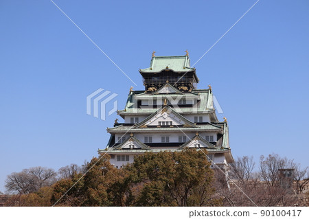 在大阪城堡的城堡塔 90100417