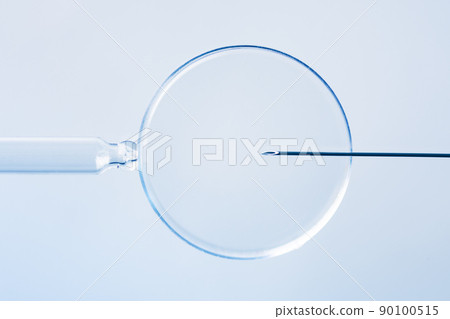 In vitro fertilisation concept. Artificial insemination or fertility treatment macro photography. 90100515