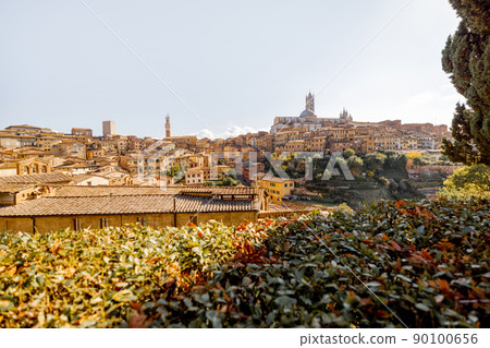 Cityscape of Siena town in Tuscany region of Italy Cityscape of Siena town in Tuscany region of Italy 90100656