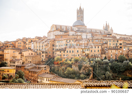 Cityscape of Siena town in Tuscany region of Italy Cityscape of Siena town in Tuscany region of Italy 90100687