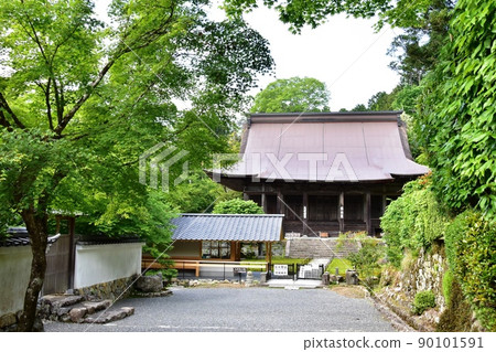 京都市大原寺松林院和新鮮的綠色 京都市大原寺松林院和新鮮的綠色 90101591