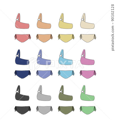 Swimsuit illustration set 90102128
