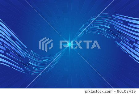 Curved polygons and lines form a background showing the sense of space Curved polygons and lines form a background showing the sense of space 90102419