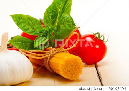 Italian basic pasta ingredients Italian basic pasta ingredients 90102494