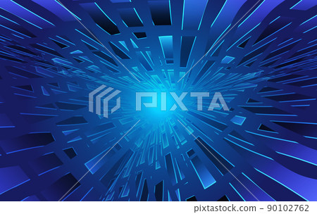 Polygonal vertical extension of future technology space sense background 90102762