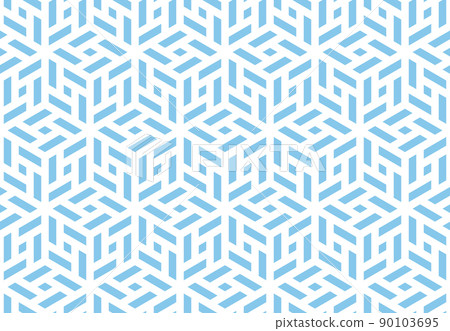 Abstract geometric pattern. A seamless vector background. White and blue ornament. Graphic modern pattern. Simple lattice graphic design Abstract geometric pattern. A seamless vector background. White and blue ornament. Graphic modern pattern. Simple lattice graphic design 90103695