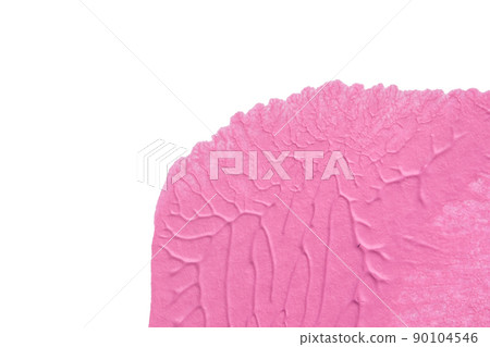 blue pink yellow abstract acrylic painting color texture on white paper background by using rorschach inkblot method 90104546