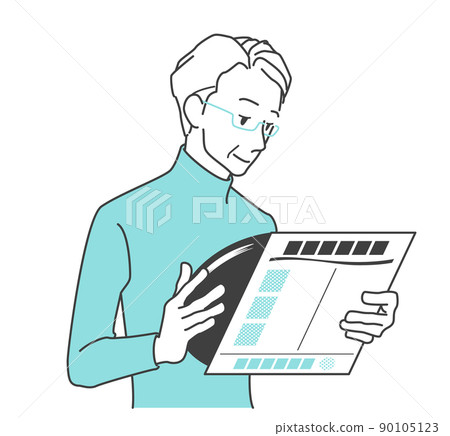 一個從夾克愛好/模擬中推出唱片的人 一個從夾克愛好/模擬中推出唱片的人 90105123