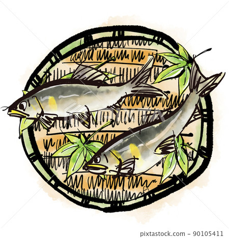 Illustration of sweetfish 90105411