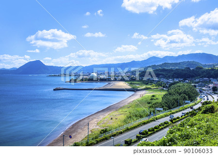 Beppu bay overlooking Takasakiyama Beppu bay overlooking Takasakiyama 90106033
