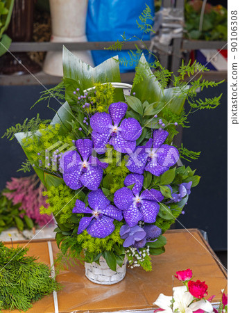 Violets Flowers Arrangement Violets Flowers Arrangement 90106308
