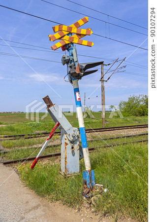Broken Rail Crossing Barrier Broken Rail Crossing Barrier 90107294