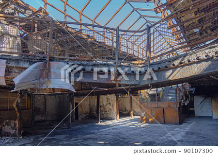 Fire Damage Shopping Mall Fire Damage Shopping Mall 90107300