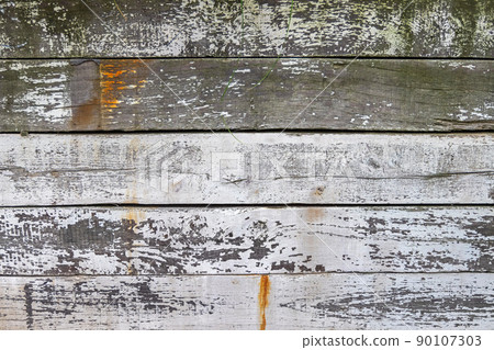 Grunge White Wood Background 90107303