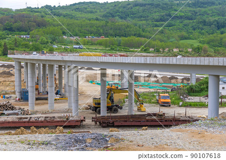 Construction Site Road Bridge Construction Site Road Bridge 90107618