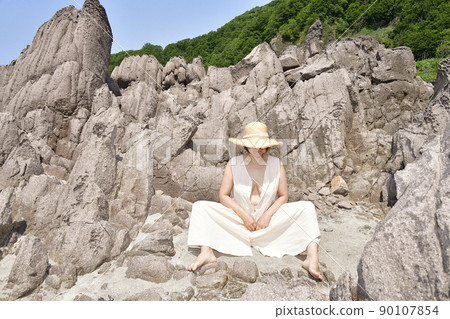 初夏時在北海道瀨田為女人拍照 初夏時在北海道瀨田為女人拍照 90107854
