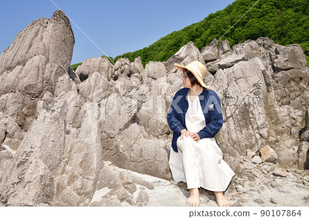 初夏時在北海道瀨田為女人拍照 初夏時在北海道瀨田為女人拍照 90107864