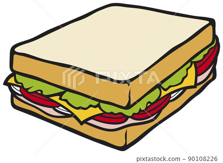 Sandwich vector illustration 90108226
