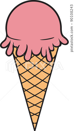 Ice cream cone color icon Ice cream cone color icon 90108243