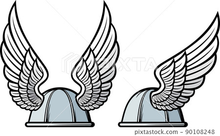 Gaul (Gaelic) warrior helmet with wings  90108248