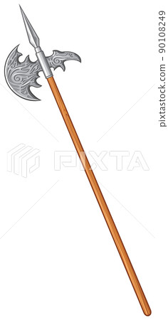 Halberd vector illustration Halberd vector illustration 90108249
