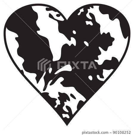 Cow Spots Hearts Vector Illustration Cow Spots Hearts Vector Illustration 90108252