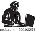 Computer hacker icon 90108253