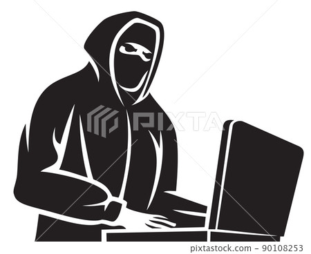 Computer hacker icon Computer hacker icon 90108253