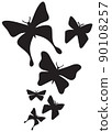 Flying butterflies vector illustration design  90108257