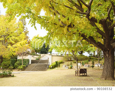 深秋（秋葉）在神奈川縣橫濱山手的西方館，充滿異國情調 90108532