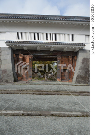 小田原城的“茜門”（神奈川縣小田原市） 90108830