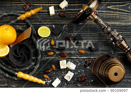 Arabic hookah with a tobacco flavor of a mixture of citruses 90109097