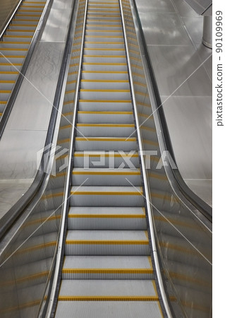 Escalator of a metro station Escalator of a metro station 90109969