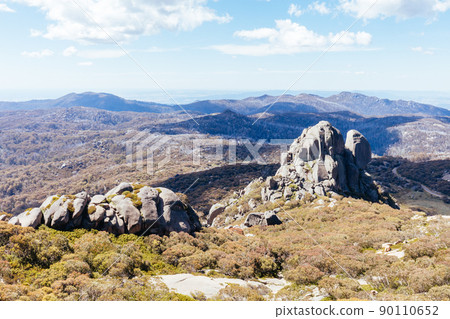 Mt Buffalo Cathedral Rock View in Australia Mt Buffalo Cathedral Rock View in Australia 90110652