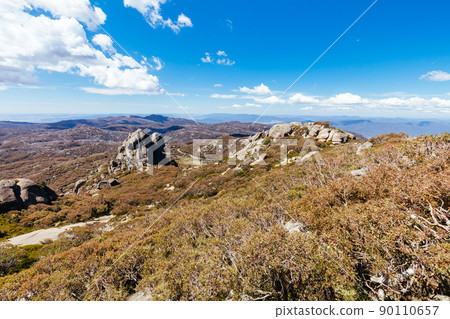 Mt Buffalo Cathedral Rock View in Australia Mt Buffalo Cathedral Rock View in Australia 90110657