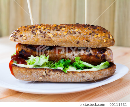 Rustic hot dog 90111581