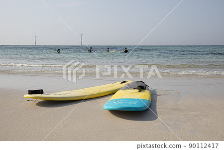 Emerald sea light, surfing surfboard Emerald sea light, surfing surfboard 90112417